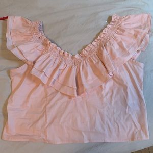 Dusty Pink Ruffle Wild Fable For Target Top XXL